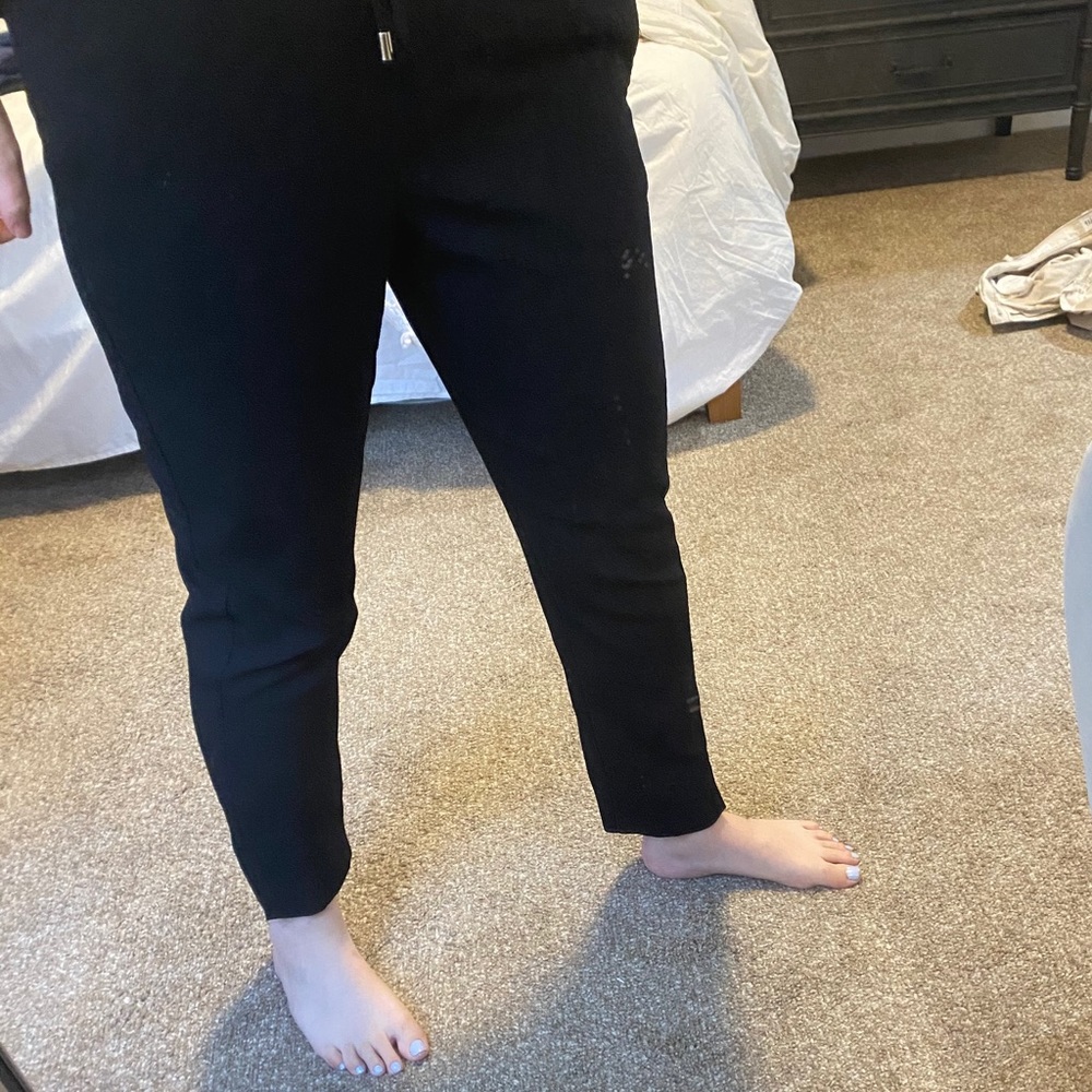 H&M black stretch trousers